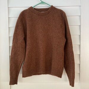 L.L. Bean | Vintage Wool Sweater Brown Men’s Size Small Made in USA